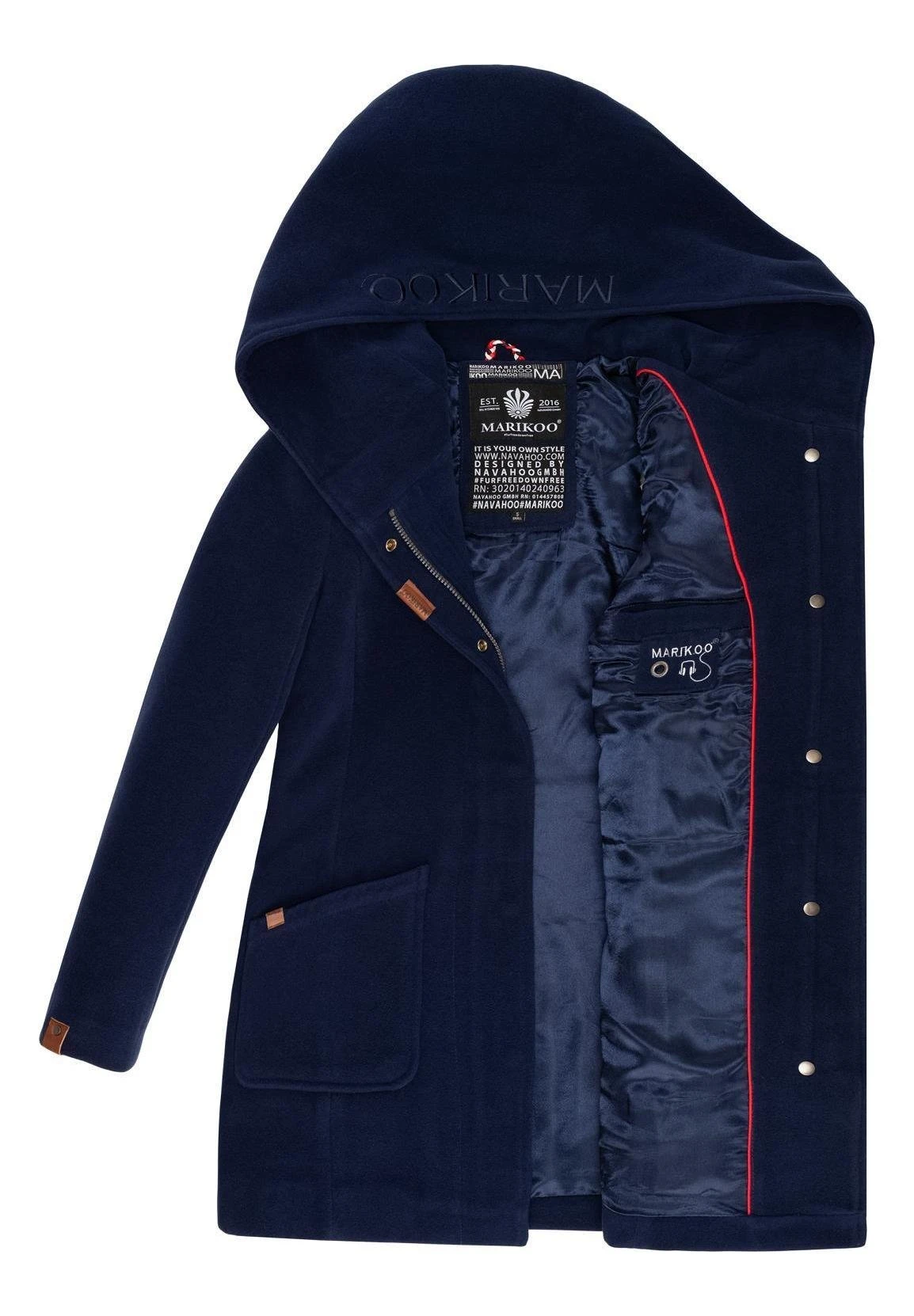 Marikoo Winterjas - Navy 4 Marikoo Winterjas - Navy - Afbeelding 4