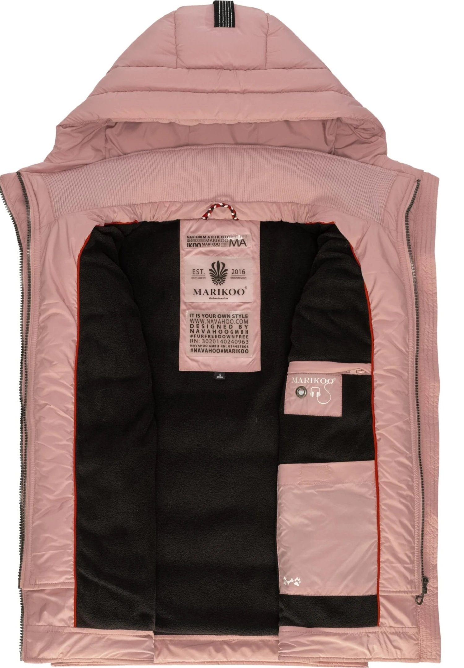 Marikoo Taisaa - Bodywarmer - Powder Rose 4 Marikoo Taisaa - Bodywarmer - Powder Rose - Afbeelding 4