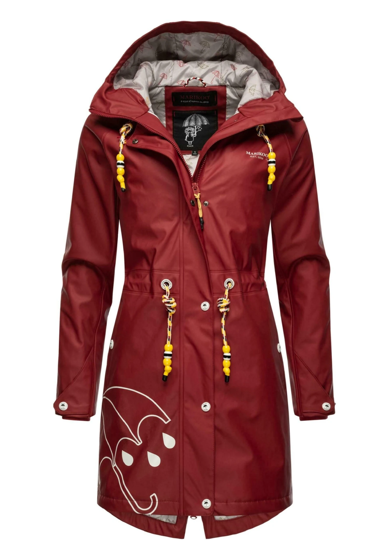 Marikoo Dancing Umbrella - Regenjas - Blood Red 5 Marikoo Dancing Umbrella - Regenjas - Blood Red - Afbeelding 5