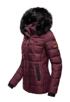 Marikoo Unique - Winterjas - Dark Red Melange -Mooie Dames Jas d572b3e63a9c47478abb468b036ff6b6