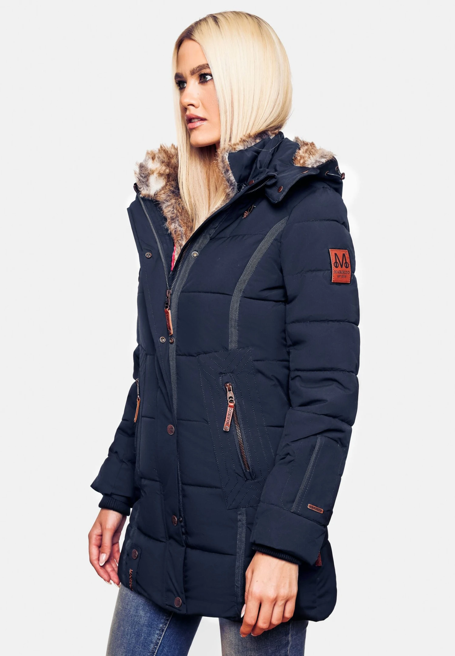 Marikoo Lieblings - Winterjas - Blue 2 Marikoo Lieblings - Winterjas - Blue - Afbeelding 2