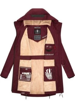 Marikoo Racquelle - Parka - Dark Red Melange 12 Marikoo Racquelle - Parka - Dark Red Melange -Mooie Dames Jas e303aee27faf42a2814b71d232ba6ee7