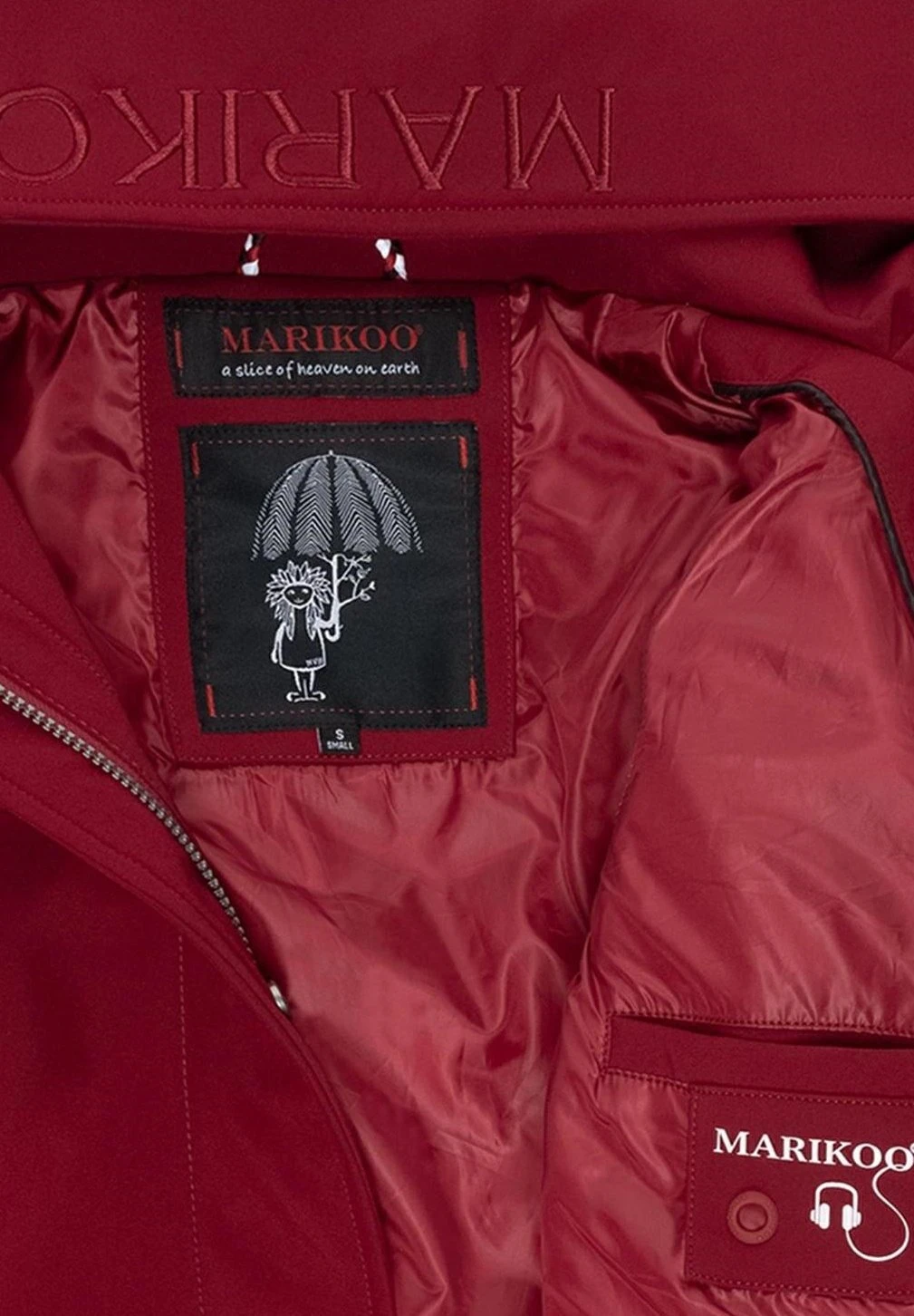 Marikoo Mayleen - Parka - Bordeaux 6 Marikoo Mayleen - Parka - Bordeaux - Afbeelding 6