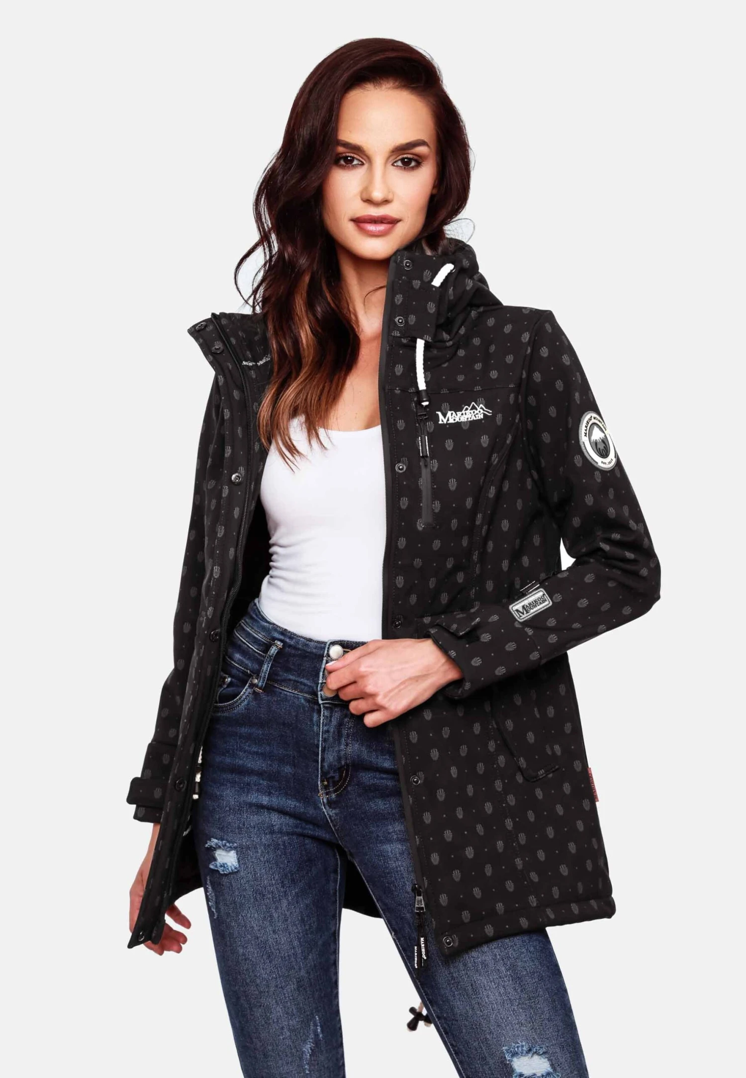 Marikoo Zimtzicke - Parka - Black Melange 4 Marikoo Zimtzicke - Parka - Black Melange - Afbeelding 4