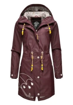 Marikoo Dancing Umbrella - Regenjas - Dark Red Melange -Mooie Dames Jas f381b62082bd450aae197b201d27bd5c