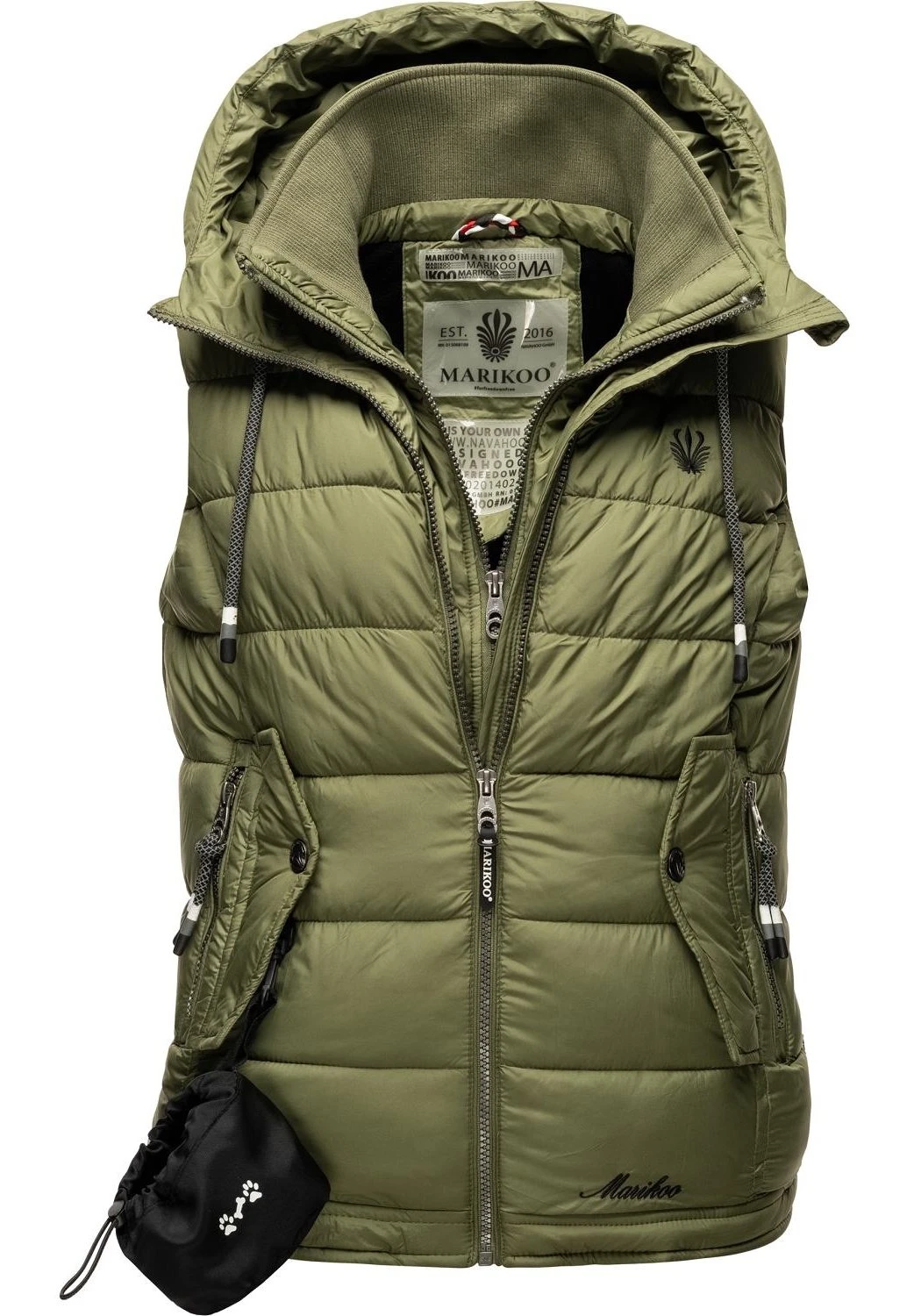 Marikoo Taisaa - Bodywarmer - Olive 6 Marikoo Taisaa - Bodywarmer - Olive - Afbeelding 6