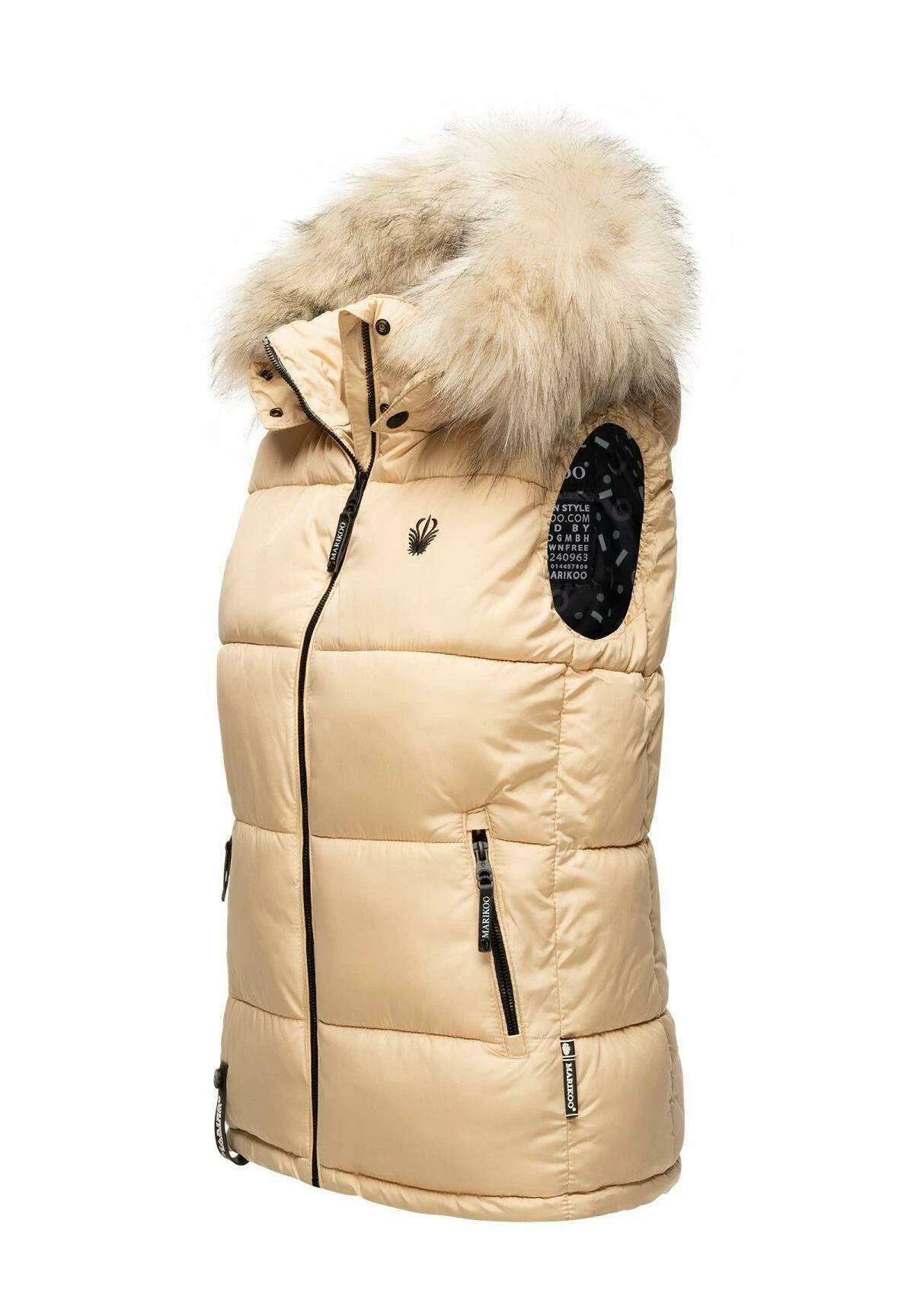 Marikoo Bodywarmer - Beige 2 Marikoo Bodywarmer - Beige - Afbeelding 2
