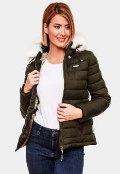Marikoo Winterjas - Olive 9 Marikoo Winterjas - Olive -Mooie Dames Jas fc30945f08964229b87beae17bea699f