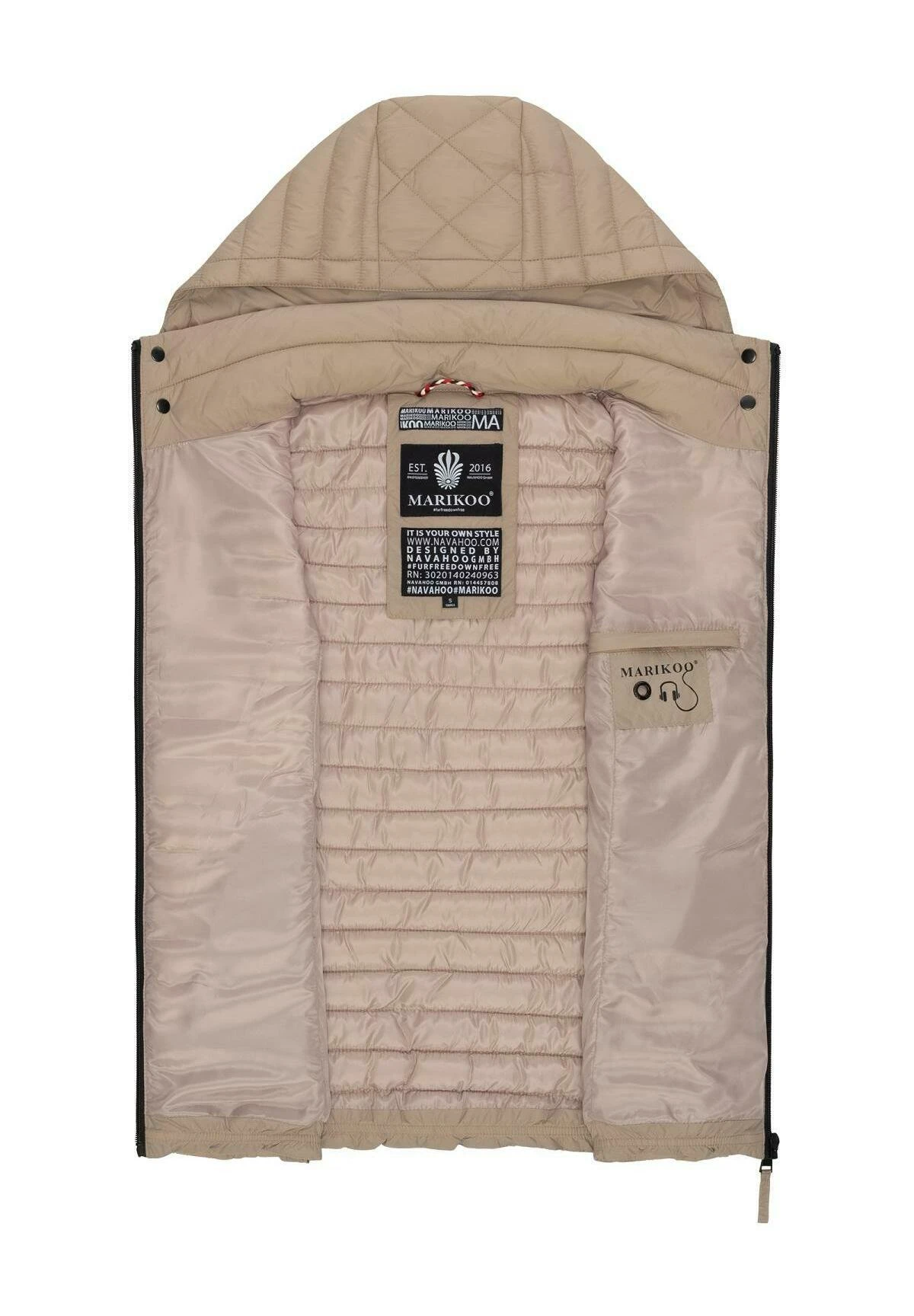 Marikoo Hasenpfote - Bodywarmer - Taupe 4 Marikoo Hasenpfote - Bodywarmer - Taupe - Afbeelding 4