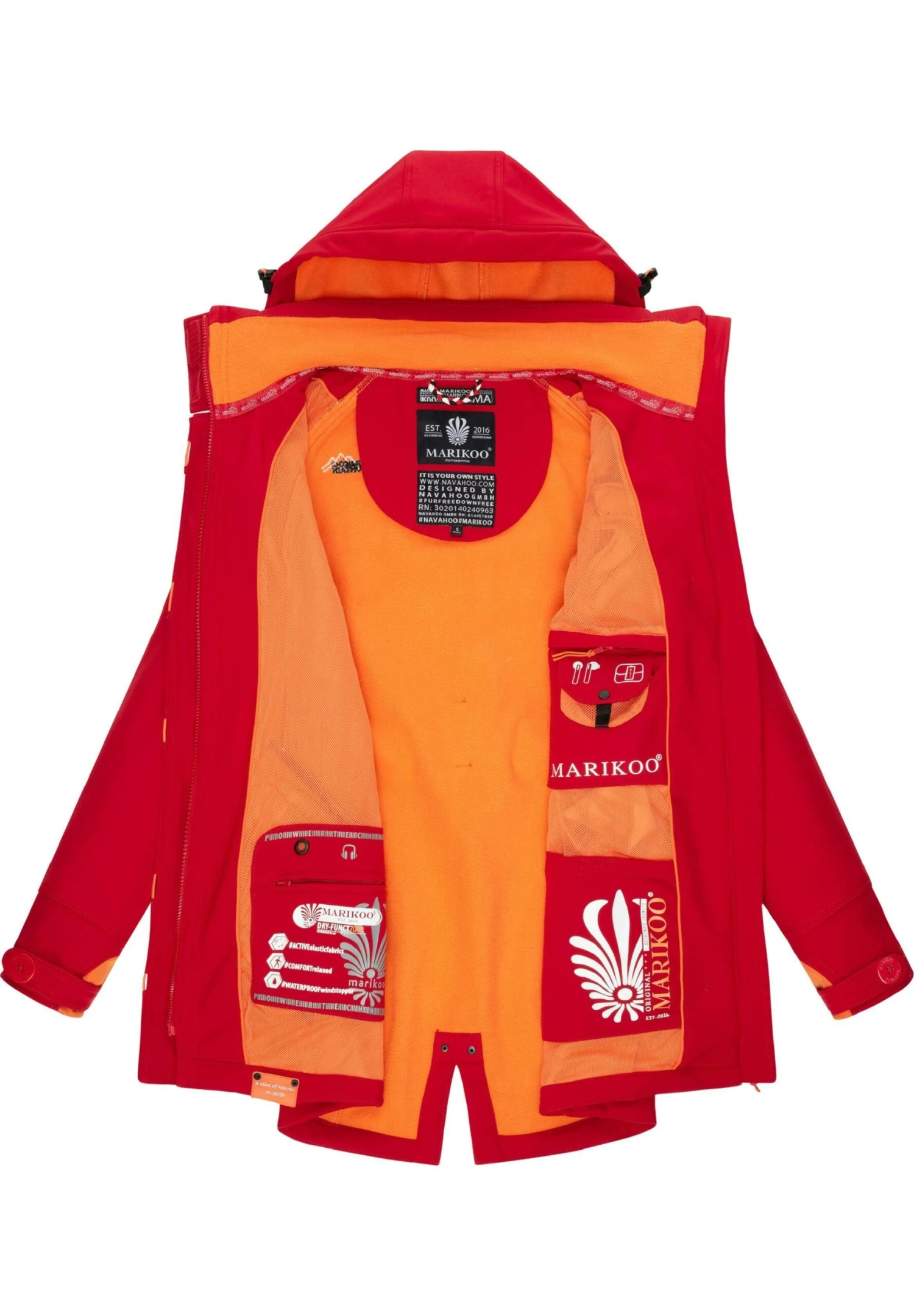 Marikoo Soulinaa - Parka - Light Red 4 Marikoo Soulinaa - Parka - Light Red - Afbeelding 4