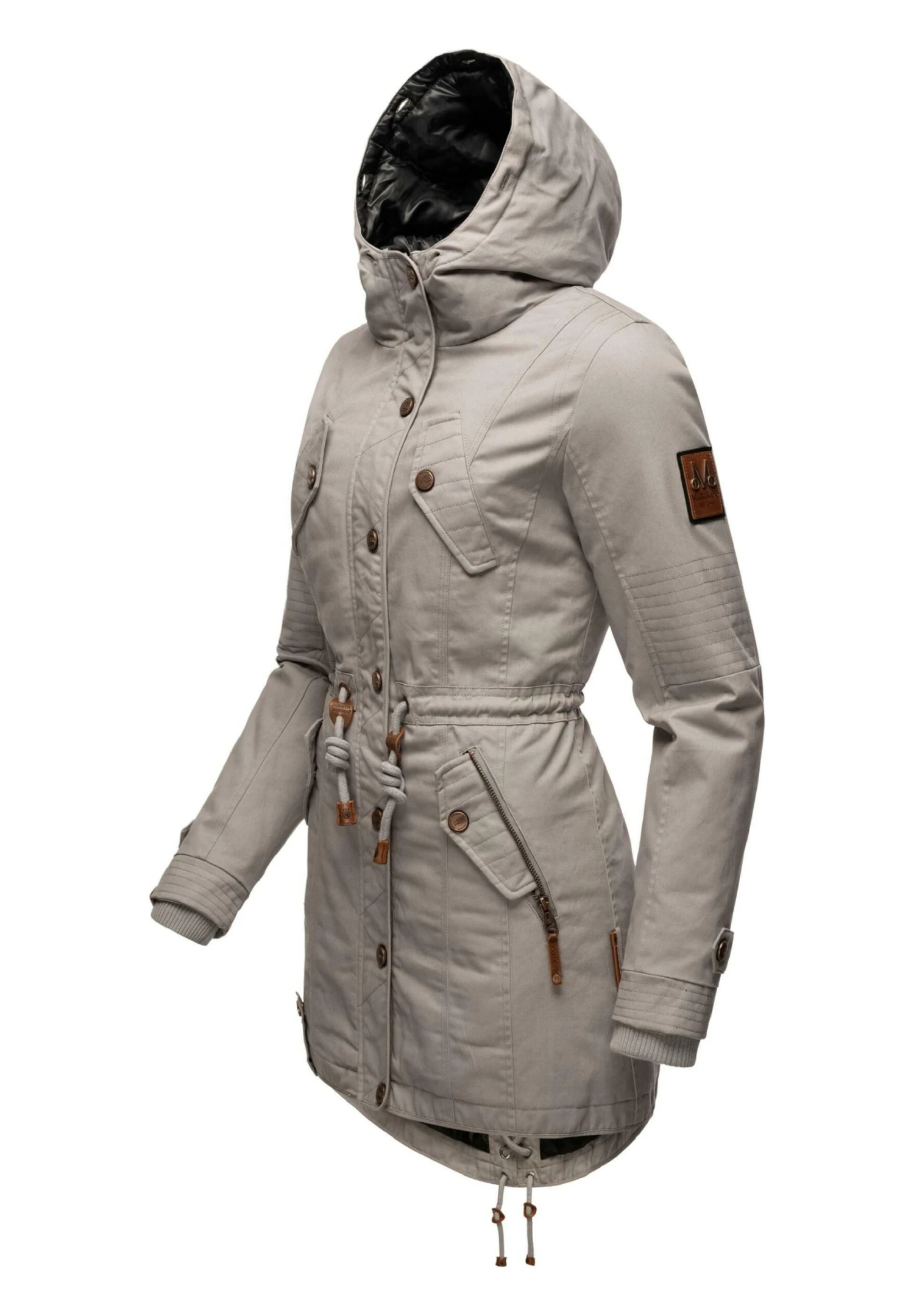 Marikoo Viva- Winterjas - Zinc Grey 4 Marikoo Viva- Winterjas - Zinc Grey - Afbeelding 4